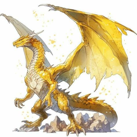 Image Spiderman, Legendary Dragons, Yellow Dragon, Mythical Creatures Fantasy, Dragon Artwork Fantasy, Dragon Sketch, Creature Artwork, Creature Drawings, Dragon Pictures