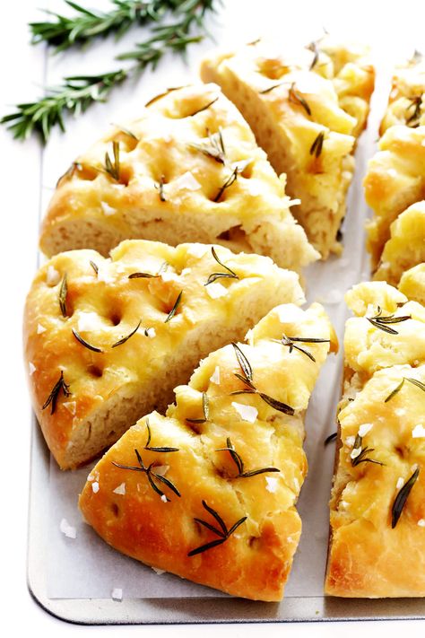 First Bread Recipe, Rosemary Focaccia Bread, Foccacia Bread, Rosemary Focaccia, Focaccia Bread Recipe, Focaccia Recipe, Gimme Some Oven, Focaccia Bread, Bread Machine Recipes