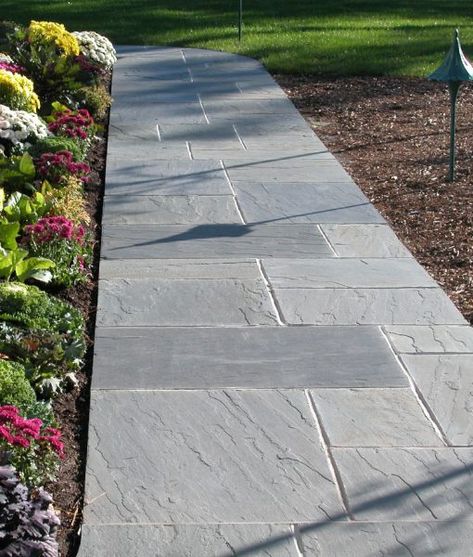 Bluestone Walkway, Stone Patio Designs, Backyard Escape, Patio Stone, Bluestone Pavers, Cozy Garden, Paver Designs, Walkway Landscaping, Patio Pavers Design