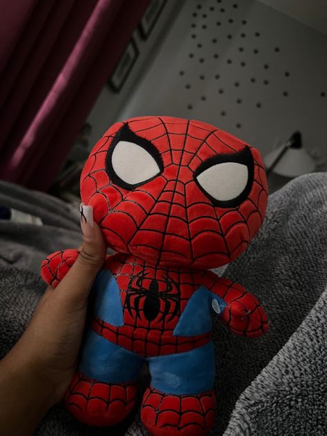 Spider Man Stuffed Animal, Spiderman Teddy, Marvel Plushies, Spider Man Things, Spiderman Things, Spiderman Plush, Spiderman Room, All Spiderman, Spiderman Gifts