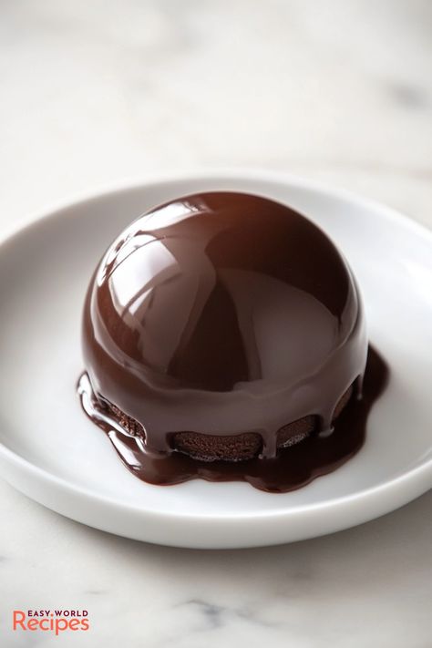 Simple Italian Tartufo Recipe - EasyWorldRecipes Fancy Chocolate Desserts, Tartufo Recipe, Truffle Dessert, Chocolate Desserts Fancy, Italian Truffles, Fancy Chocolate, Italian Main Dishes, Italian Snacks, Hazelnut Ice Cream