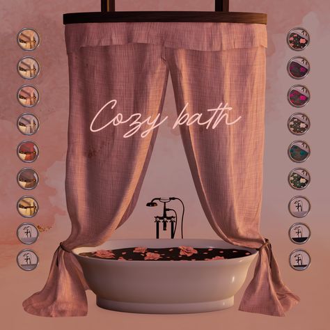 The Sims 4 Cc Pack, Cozy Bath, Sims Packs, The Sims 4 Pc, Sims 4 Bedroom, Pelo Sims, Free Sims 4, The Sims 4 Packs, Sims 4 Game Mods