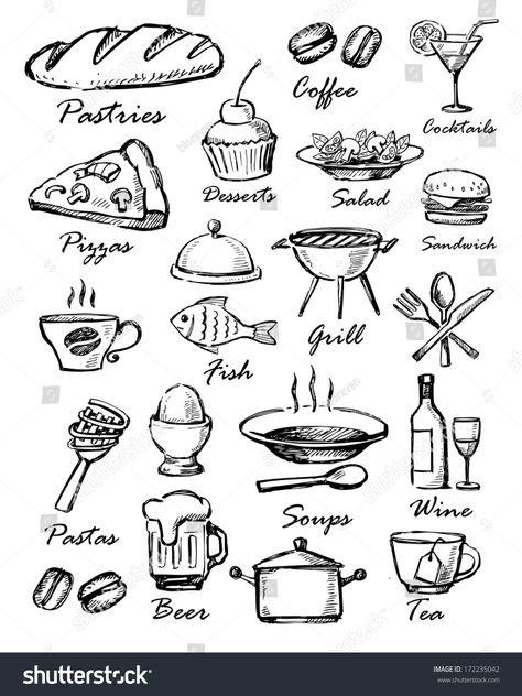 menu icons #Ad , #Sponsored, #menu#icons Cooking Tattoo, Decoupage Paper Printable, Sketch Note, Vintage Photoshoot, Dagger Tattoo, Scene Image, Mandala Design Art, Doodle Art Designs, Professional Business Cards