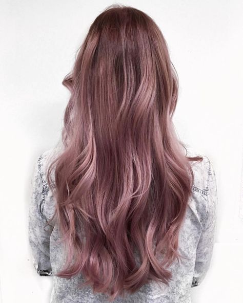 Pinkish Brown Hair, Biolage Hair, Dyed Hair Pastel, Korean Hair Color, Hair Color Rose Gold, Pastel Pink Hair, Hair Color Crazy, Hair Color Pastel, Hair Color Pink