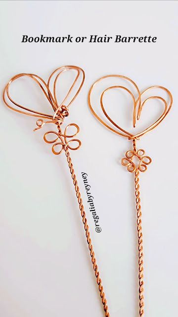 Wire Wrap Bookmark and Hair Barrette Tutorial Wire Bookmarks Diy Tutorials, Wire Bookmarks Diy, Wire Macrame, Jewellery Tutorial, Wire Bookmarks, Bookmarks Diy, Wire Projects, Selling Ideas, Wire Wrapping Diy