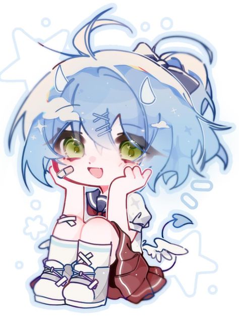 tranh trade với TGK ( fb ) Gacha Styles, Miku Icon, Gacha Stuff, Japanese Dolls, Gacha Life, Art Style, Cute Drawings, Fish, Fan Art