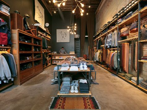 PORTLAND STORE | Tanner Goods Clothing Store Displays, Clothing Store Interior, Retail Store Display, Leather Store, Store Interiors, Boutique Interior, Store Design Interior, Outdoor Store, Tap Room