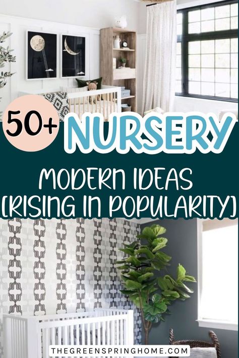 Looking for the best nursery modern ideas?  We’ve got a ton of modern nursery ideas you’re going to love!  From clean lines, natural textures, to a modern look… this list of stunning modern nursery themes is sure to inspire you. Contemporary Nursery Neutral, Crib Colors Gender Neutral, Trending Nursery Themes 2024, Modern Nursery Ideas, Gender Neutral Nursery Gray Crib, Gender Neutral Nursery Grey Crib, Modern Nursery Themes, Modern Gender Neutral Nursery, Nature Themed Nursery