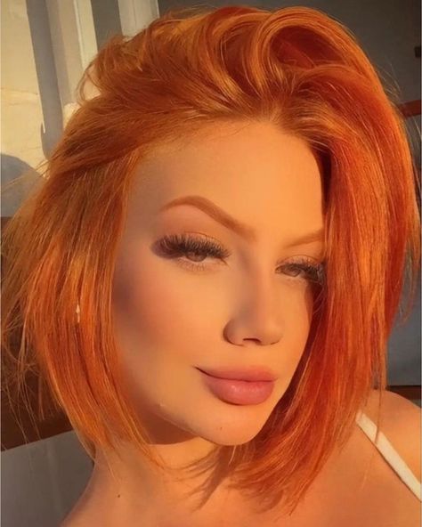 Tuns Bob Lung, Cheveux Oranges, Red Hair Inspiration, Hair Color Orange, Red Haired Beauty, Ginger Hair Color, Red Hair Woman, Dyed Hair Inspiration, Copper Hair Color