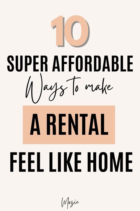 Finding ways to make a rental feel like home can be hard to do, but we found 10 easy solutions that will help you create a cozy home for your friends and family. From peel and stick wallpaper to basket lamp shade, there are so many good home decor hacks for your apartment in this post! You won't want to miss these nudget-friendly apartment decor ideas! Click the link above to start making your rental feel homey and cozy! Realistic Apartment, Rental House Decorating, Downsizing House, Renter Friendly Decorating, Simple Apartment Decor, Basket Lamp, Rental Friendly, Apartment Decor Ideas, Renters Decorating