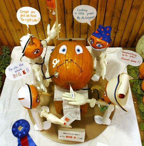 "Hands on care at The Big E Fair!" 1st place decorated pumpkin from 2003 by Mike Pietruska. The Big E Fair, Decorated Pumpkin, Pumkin Decoration, Creative Pumpkin Decorating, Scoop Ice Cream, Pumkin Carving, Pumpkin Carving Contest, The Big E, Pumpkin Decorating Contest