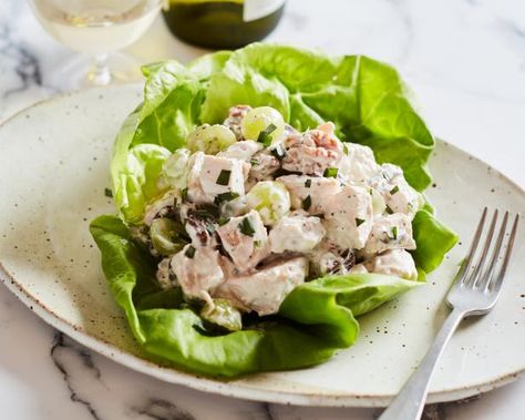 Get Chicken Salad Contessa Recipe from Food Network Ina Garten Chicken Salad, Waldorf Salad Recipe, Waldorf Salad, Ina Garten Recipes, Pecan Salad, Chicken Salad Recipe, Chicken Salad Recipes, Recipes Chicken, Rotisserie Chicken