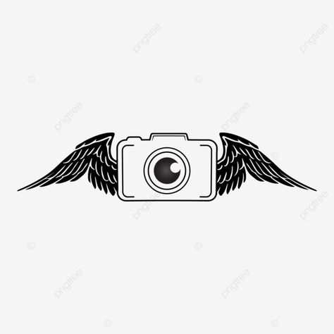 Camera Logos Design Png, Photography Logo Design Creative, Camera Logo Black, Photography Camera Logo Png, Camera Logo Png, Logo Wings, Camera Clip Art, Camera Png, Krishna Photography