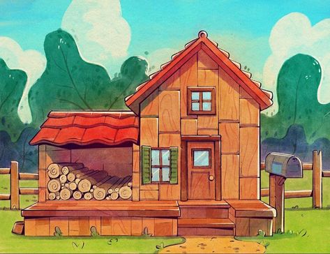 Gamer Shelf, Stardew Valley House, Stardew Valley Art, English Country House Style, Cottage Kits, Valley Game, Beautiful Small Homes, English Country Decor, Building Plans House