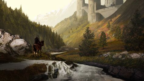 Witcher Landscape, The Witcher Game, The Witcher Geralt, Witcher Art, Witcher 3 Wild Hunt, The Lost World, Black Sails, My Fantasy World, New Character