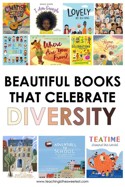 Cultural Diversity Activities, Diversity Activities, Diversity In The Classroom, Elementary Books, Celebrating Diversity, Celebrate Diversity, Kindergarten Books, Diverse Books, Read Aloud Books