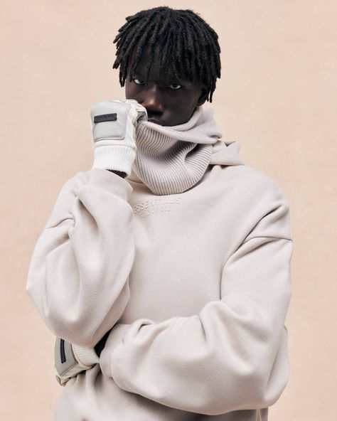 ESSENTIALS The Fall 2023 Collection | Lookbook | Fear of God The Cool Hour, Cotton Beanie, Silver Cloud, Fear Of God Essentials, Fall Essentials, Fear Of God, 2023 Collection, Modern Wardrobe, Mock Neckline