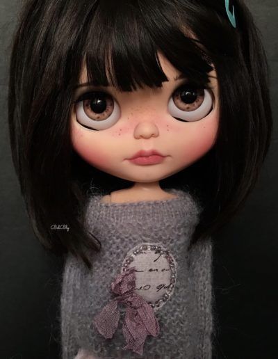 Nebet Blythe Custom, Big Eyes, Alpaca, Black Hair, Dolls, Hair, On Instagram, Instagram, Black