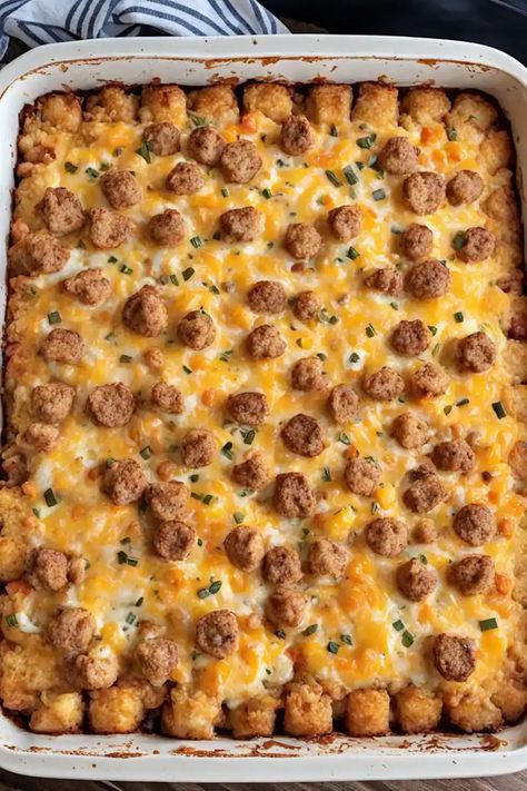 Tater Tot Sausage Breakfast Casserole Recipe

Ingredients

- 1 pound breakfast sausage
- 1 bag (32 ounces) frozen tater tots
- 1 cup shredded cheddar cheese
- 6 large eggs
- 1 cup milk
- 1 teaspoon salt
- 1/2 teaspoon black pepper
- 1/2 teaspoon garlic powder

Full Cooking Instructions on... Egg Sausage Tater Tot Casserole, Sausage Tater Tot Egg Casserole, Sausage Cream Cheese Tater Tot Casserole, Sausage Cream Cheese Tater Tot Breakfast Casserole, Tater Tot Breakfast Casserole Sausage Pioneer Woman, Crockpot Breakfast Casserole Tater Tots, Tater Tot Sausage Casserole, Make Ahead Tater Tot Breakfast Casserole, Tater Tot Sausage Gravy Breakfast Casserole