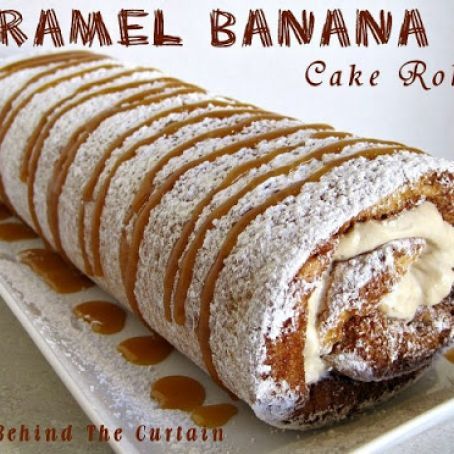 Banana Cake Roll, Caramel Banana Cake, Lemon Yogurt Cake, Cake Roll Recipes, Lemon Yogurt, Salty Cake, Roll Recipe, Banana Cream, Coconut Cake