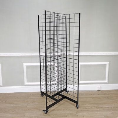 【Four-Sided 4-Way Gridwall Display Rack】Four-Sided Gridwall Display Rack is a versatile design for displaying a wide range of products. The gridwall design allows for easy customization and arrangement of items, making it ideal for use in retail environments, trade shows, and other events. The sturdy construction of the rack makes it durable and long-lasting, ensuring that your display items will be securely and attractively displayed. The black color gives the rack a modern and professional loo Grid Wall Design, Vendor Setup, Paparazzi Display, Dental Ideas, Retail Display Shelves, Art Booth, Shelving Display, Wood Shelving Units, Grid Wall