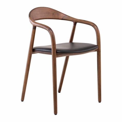 Neva Chair, Chaise Lounges, Wishbone Chair, Leather Seat, Interior Lighting, Dining Chair, Furniture Design, Walnut, Dining Chairs