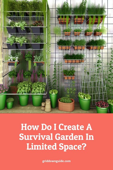 If you find yourself with limited space but still want to cultivate a survival garden, fear not! With a few creative solutions and efficient planning, you can create a bountiful garden even in a small... Survival Garden, Self Watering Containers, Wall Mounted Planters, Attracting Beneficial Insects, Survival Gardening, Thriving Garden, Soil Health, Soil Improvement, Garden Kits