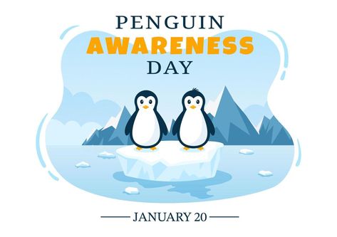 Penguin Awareness Day, Happy Penguin, The Penguins, Celebration Day, January 20, Food Poster, The Happy, Habitat, Penguins