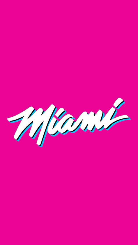 Miami Florida Wallpaper, Apricot Mayor, Florida Wallpaper, Gang Logo, Miami Wallpaper, Miami Heat Logo, 80s Poster, Nba Logo, Boat Party