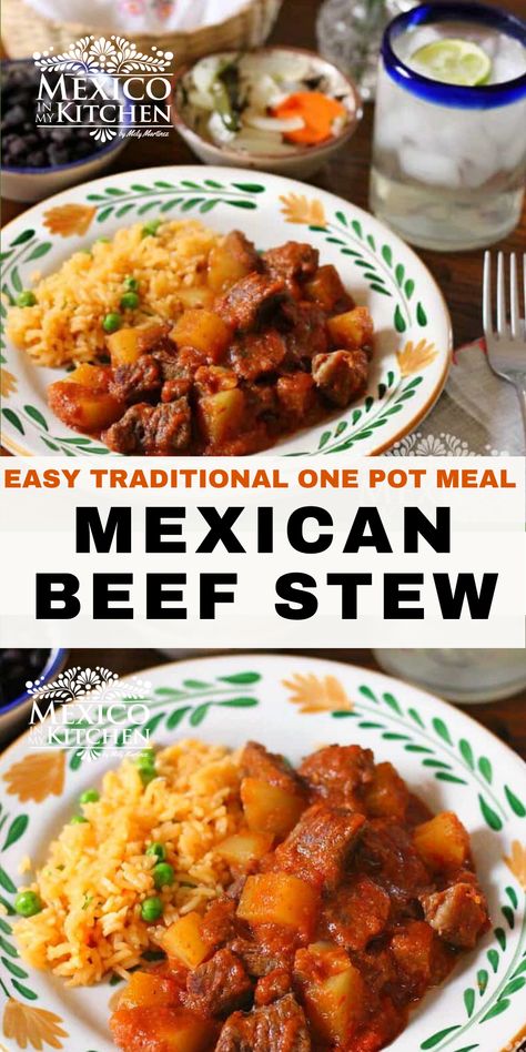 Papas Recipe, Beef Stew With Potatoes, Mexican Beef Stew, Potatoes And Tomatoes, Stew With Potatoes, Beef Stew Meat Recipes, Latin Countries, Beef And Potato Stew, Beef Potatoes