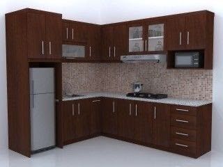 Model Dapur, Kitchen Cabinet Layout, Desain Pantry, Kitchen Layout Plans, Kitchen Design Color, Kitchen Modular, Kitchen Tiles Design, Kitchen Cupboard Designs, Kabinet Dapur