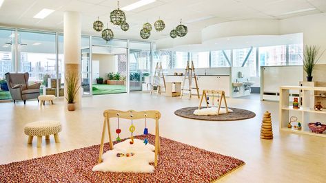 Guardian Early Learning Centre, Newstead - Guardian Day Care Room Ideas, Toddler Daycare Rooms, Baby Room Ideas Early Years, Child Care Center Design, Infant Room Daycare, Infant Toddler Classroom, Home Daycare Ideas, Montessori Infant Room, Childcare Rooms