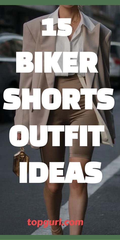 15 Biker Shorts Outfit Ideas That’ll Make You Look Like a Fashion Pro Trendy Game Day Outfits, Daye Night Outfit, Fall Edgy Outfits, Biker Shorts Outfit Ideas, Shorts Outfit Ideas, Tank Top Layering, Fall Dressy, Leggings Outfit Casual, Biker Shorts Outfit