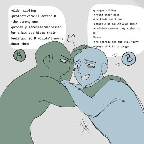 Bromance Ship Dynamic, Ship Dynamics Three People, Flirt X Flustered Dynamic, Siblings Dynamic Drawing, Two Siblings Drawing Base, Loner X Popular Ship Dynamic, Flirty X Flustered Dynamic Drawing, Love Dynamics Drawing, Sibling Relationship Dynamics