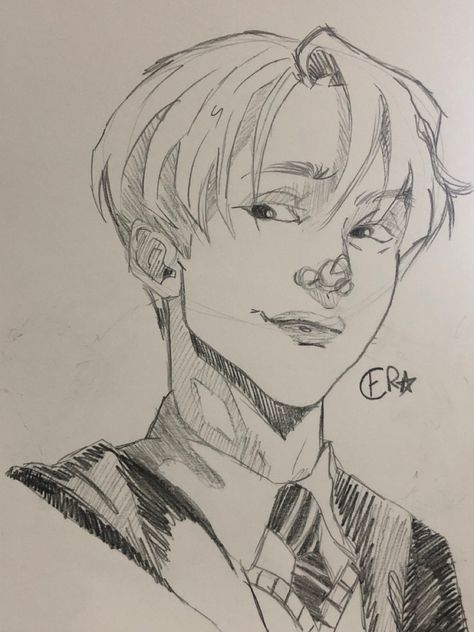 Sketchbook Art Inspiration Harry Potter, Ron Weasley Drawing Easy, Draco Malfoy Doodle, Draco Malfoy Sketch Easy, Slytherin Drawing Art, Draco Malfoy Drawing Pencil Easy, Draco Malfoy Fanart Drawings, Slytherin Drawing Ideas, Slytherin Doodles