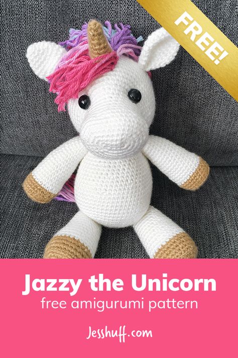 Crocheted Unicorn, Crochet Unicorn Pattern Free, Crochet Unicorn Pattern, Pola Amigurumi, Crochet Animals Free Patterns, Mandala Tattoo Design, Crochet Unicorn, Crochet Amigurumi Free Patterns, Unicorn Pattern