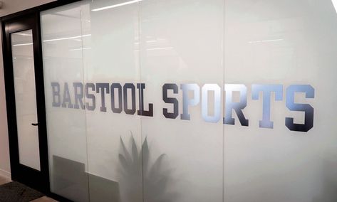 Barstool headquaters office logo Barstool Sports Aesthetic, Barstool Sports, Sports Office, Office Logo, Sports Aesthetic, Ibm Logo, Bar Stools, Vision Board, Mood Board