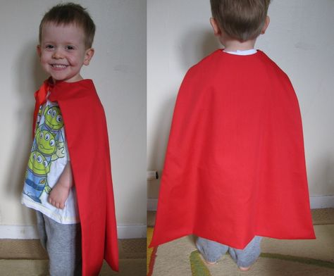 How To Make A Kids Cape. Colt, for some reason, is begging for me to make him a cape. Kids Cape Pattern, Superhero Cape Pattern, How To Make A Cape, Diy Superhero Cape, Boys Cape, No Sew Cape, Toddler Cape, Diy Costumes Kids Boys, Superman Cape