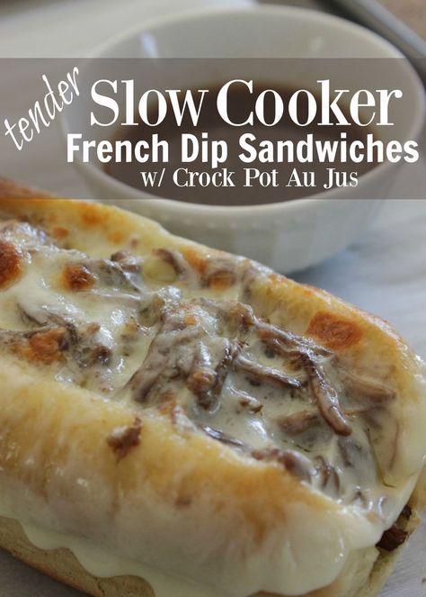 Looking for an easy beef crock pot dinner? This french dip crock pot slow cooker recipe is amazing. It's tender and the sauce is perfect. Everything is literally made in the crockpot. Easy crock pot dinner to the rescue! French Dip Recipe, Beef Crock Pot, Crock Pot Dinner, French Dip Crock Pot, Crock Pot Dips, Crock Pot Food, Coconut Dessert, Crock Pot Recipe, Easy Crockpot Dinners