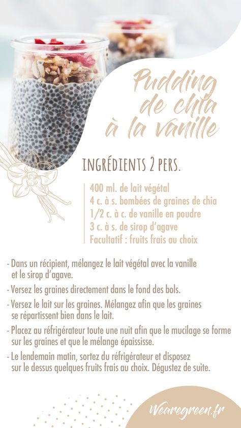 Les graines de chia, arrivées récemment dans nos rayons, sont considérées comme un super aliment. Minéraux, fibres, protéines, elles sont un véritable trésor de diététique. Smoothie Party, Pudding Chia, Blender Smoothie, Smoothie Blender, Poke Bowl, Batch Cooking, Breakfast Dessert, Chia, Allergies