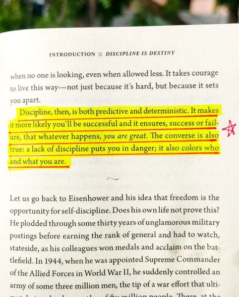 Discipline Is Destiny Ryan Holiday Destiny Ryan, Discipline Is Destiny, Ryan Holiday, Dear Self Quotes, Dear Self, Brain Food, Self Discipline, Self Quotes, Self Motivation