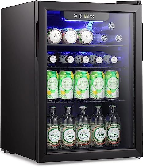 Antarctic Star Mini Fridge-100 Can Beverage Refrigerator Wine Cooler Clear Front Glass Door Small Drink Touch Screen for Soda Beer Bar Office Home 2.6 cu.ft https://amzn.to/3NjmSJA Front Glass Door, Mini Bar Ideas, Wine Fridges, Cool Mini Fridge, Bedroom Upstairs, Refrigerator Cooler, Gadgets For Home, Beer Fridge, Beverage Refrigerator