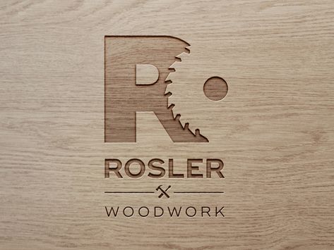 logo woodwork by Laura Rösler Woodwork Logo, Wood Logo Design, Wood Logo, Woodworking Logo, Woodworking Bed, Furniture Logo, Construction Logo, Bold Logo, Wood Working Gifts