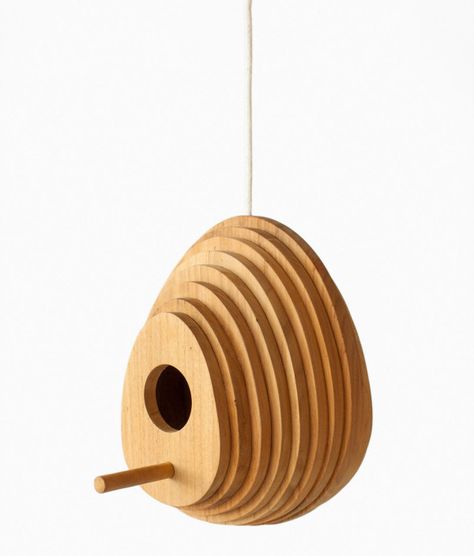 Tree Ring Birdhouse by Jarrod Lim for Hinika Bird House Plans Free, Modern Birdhouses, Bird House Plans, Bird House Kits, Bird Aviary, Birdhouse Designs, Tree Ring, Free Bird, Easy Coffee