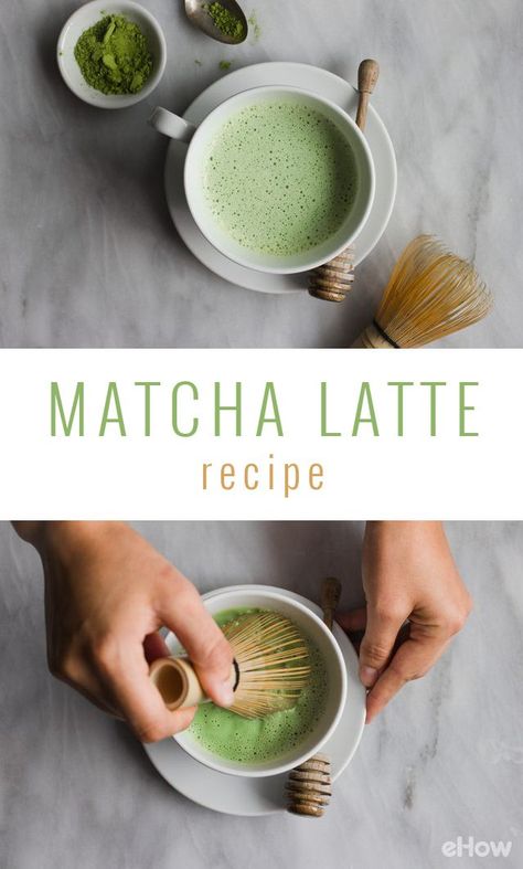 Matcha is packed with antioxidants and delivers a wonderful dose of caffeine without the drowsy crash of coffee. This drink is traditionally made with water, but it also tastes great with milk, as well as other dairy alternatives, so be sure to play around with this recipe to find what suits your tastes best. http://www.ehow.com/how_2293555_make-matcha-latte.html?utm_source=pinterest.com&utm_medium=referral&utm_content=freestyle&utm_campaign=fanpage Tea Facts, Matcha Green Tea Recipes, How To Make Matcha, Matcha Latte Recipe, Matcha Recipes, Green Tea Recipes, Iced Matcha Latte, Simply Quinoa, Green Tea Latte