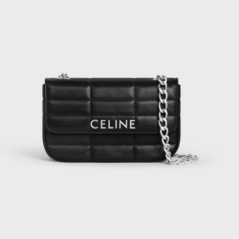 Celine Shoulder Bag, Bag With Chain, Canvas Messenger Bag, Handbags Leather, Celine Bags, Fragrance Collection, Chain Shoulder Bag, Small Leather Goods, Canvas Leather