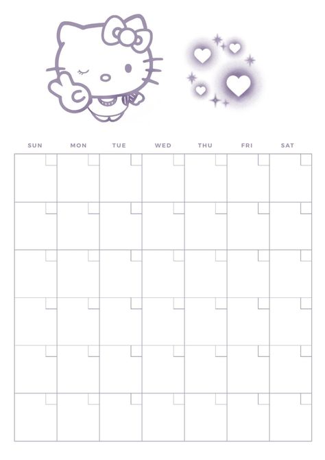 Hello Kitty calendar plannerfinanceiro 1418 Free Hello Kitty Printables, Good Notes Weekly Planner, Timetable Design Ideas, Calendar 2024 Aesthetic, School Timetable Design Aesthetic, Hello Kitty Schedule, October Calendar 2024, Calendars Aesthetic, Hello Kitty Planner