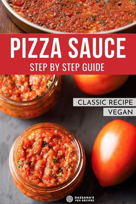 Pizza Sauce Homemade Fresh Tomatoes, Pizza Sauce Recipe Fresh Tomatoes, Canning Pizza Sauce, Healthy Pizza Sauce, Quick Pizza Sauce, Pizza Sauce Easy, Pizza Sauces, Tomato Pizza Sauce, Pizza Healthy