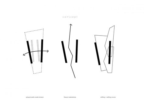 Fractured House / Studio H:T Parti Diagram, Urban Analysis, Henning Larsen, Concept Draw, Architecture Portfolio Design, Architecture Concept Diagram, Studios Architecture, Concept Diagram, Architecture Graphics