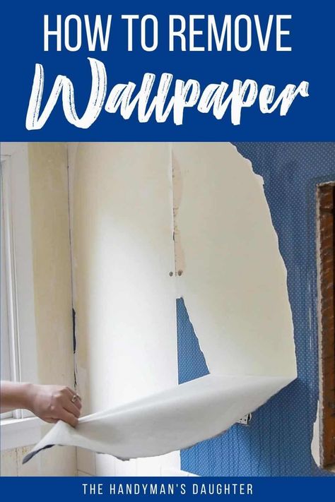 Take Off Wallpaper, Remove Old Wallpaper, Taking Off Wallpaper, How To Remove Wallpaper, Off Wallpaper, Removing Old Wallpaper, Remove Wallpaper, Budget Design, Diy Home Repair